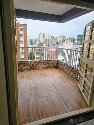 Balcony in 3 BHK Apartment at Mohan Nagar Co Op Society – for Rent