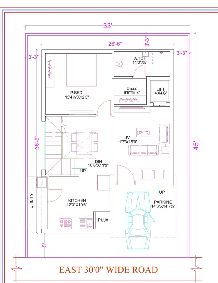 Floor Plan, kongara kalan 4 Bedroom 3221 Sq.Ft. Villa In Kongara Kalan Hyderabad 9275211