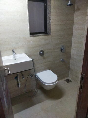 Bathroom in 1 BHK Apartment at Sunteck West World, Tivri – for Rent