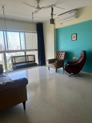 Living Room in 3.5 BHK Apartment at Runwal Elegante, Andheri West – for Sale