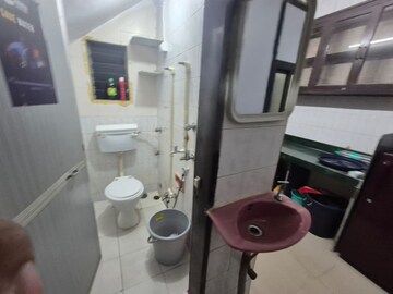 Bathroom in 1 BHK Apartment at Green View Ghansoli, Ghansoli – for Rent