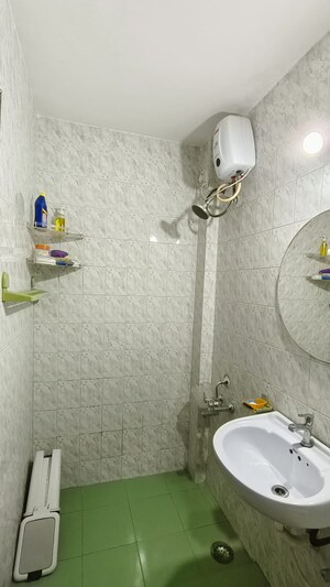 Bathroom in 2 BHK Apartment at Naiknavare Gardenia Society Phase 1, Wadgaon Sheri – for Rent