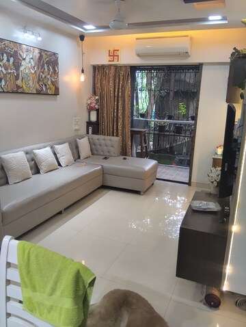 Living Room in 1 BHK Apartment at Guru Krupa CHS Mulund West, Mulund West – for Sale