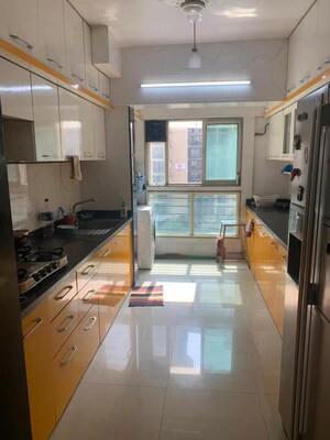 Kitchen in 3 BHK Apartment at Nahar Camellia Apartment, Chandivali – for Rent