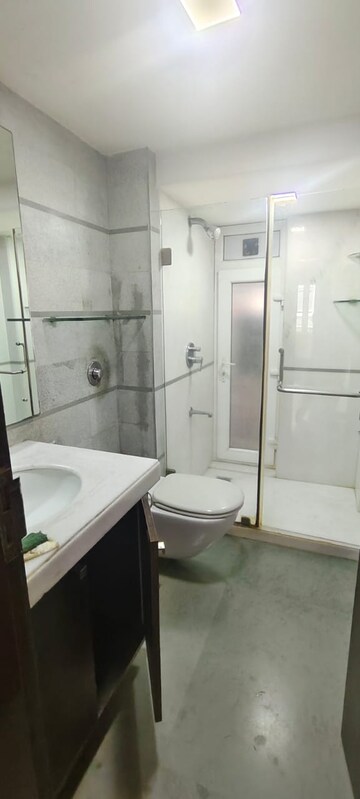 Bathroom in 3 BHK Apartment at Belvedere Apartment, Bandra West – for Rent