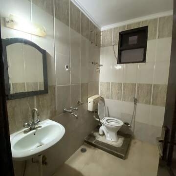 Bathroom in 3 BHK Builder Floor at Chattarpur – for Rent