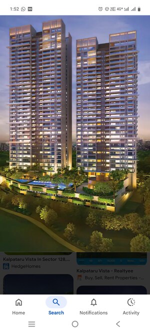 3 BHK Apartment For Sale in Kalpataru Vista, Sector 128