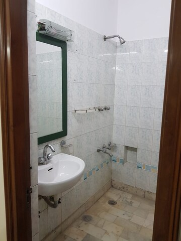 Bathroom in 2 BHK Builder Floor at East Of Kailash – for Rent