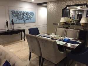 Dining area in 3 BHK Apartment at Mahindra Luminare, Sector 59 – for Rent