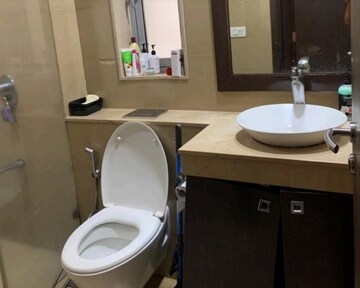 Bathroom in 3 BHK Apartment at Oberoi Realty Splendor Grande, Andheri East – for Rent
