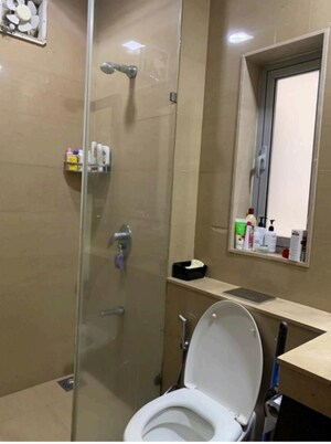 Bathroom in 3 BHK Apartment at Oberoi Realty Splendor Grande, Andheri East – for Rent