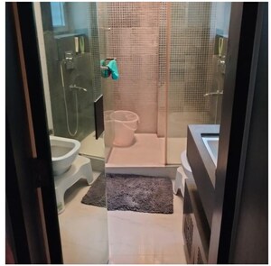 Bathroom in 2 BHK Apartment at Mittal Park, Juhu – for Sale