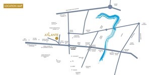 2 BHK Apartment – Map Location View at Pyramid Atlante, Tathawade - for Rent