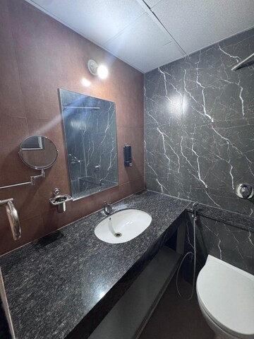 Bathroom in 2 BHK Apartment at Bhandari 32 Pinewood Drive, Hinjewadi – for Rent