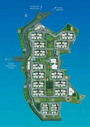 Master Plan in 3 BHK Apartment at Hallmark Treasor, Narsingi – for Sale