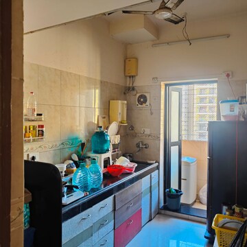 Kitchen in 1 BHK Apartment at K Raheja Heights, Malad East – for Rent