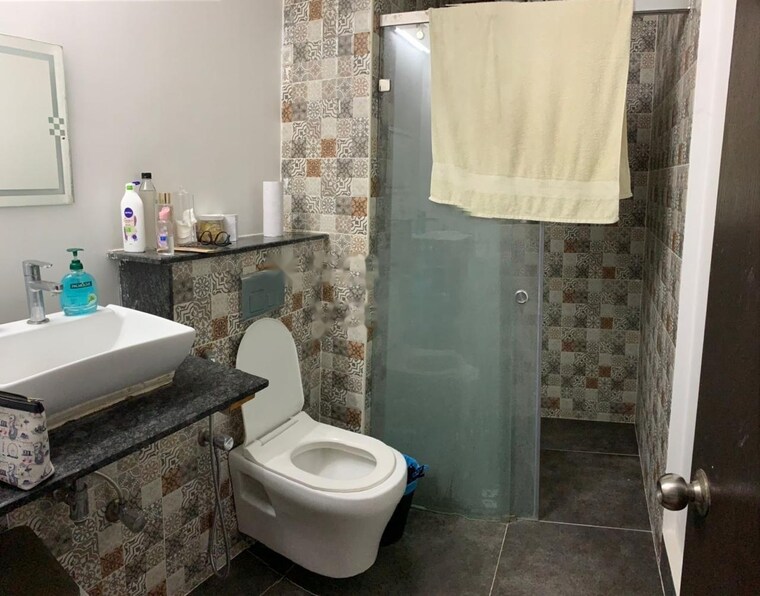Bathroom, aliens-space-station 3 Bedroom 1314 Sq.Ft. Apartment In Tellapur Hyderabad 9276333