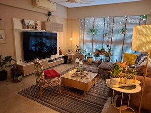 Living Room in 3.5 BHK Apartment at Adani Group Western Heights, Andheri West – for Sale
