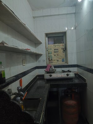 Kitchen in 1 RK Apartment at Panchvati CHS Andheri, Andheri West – for Rent