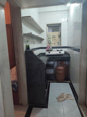 Kitchen in 1 RK Apartment at Panchvati CHS Andheri, Andheri West – for Rent