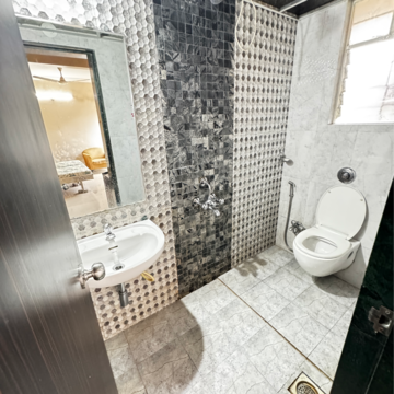Bathroom in 1 RK Apartment at Ganga Orchad Phase II, Mundhwa Road – for Rent