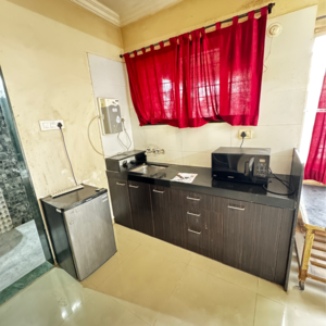 Kitchen in 1 RK Apartment at Ganga Orchad Phase II, Mundhwa Road – for Rent