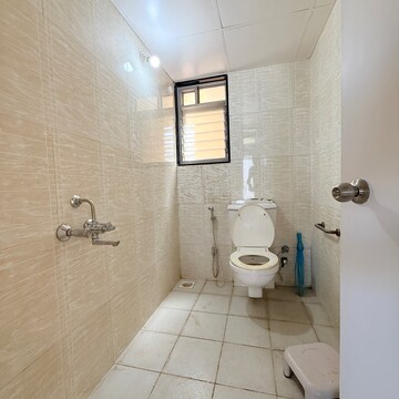 Bathroom in 3 BHK Apartment at Paranjape Crystal Garden, Baner – for Rent