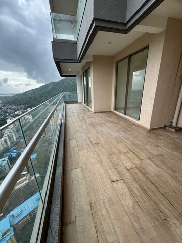 Balcony in 3 BHK Apartment at The Prestige City, Mulund West – for Rent
