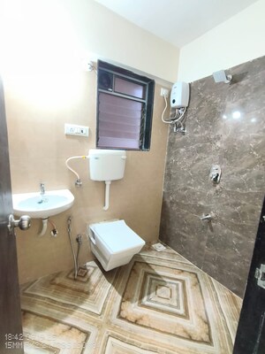 Bathroom in 3 BHK Apartment at Aaryadeep Shri Sai Vishram CHSL, Dahisar West – for Rent
