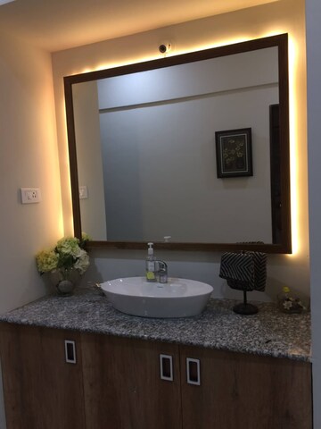 Bathroom in 3 BHK Apartment at Nyati Evita, Dhanori – for Rent