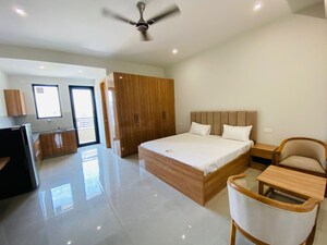 Living Room in Studio Builder Floor at Sector 50 – for Rent