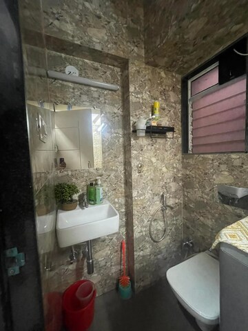 Bathroom in 1 BHK Apartment at Sadguru Apartment Dahisar West, Dahisar West – for Rent