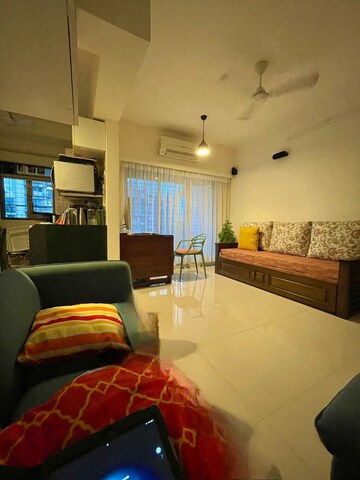 Living Room in 2 BHK Apartment at Peddar Road – for Rent