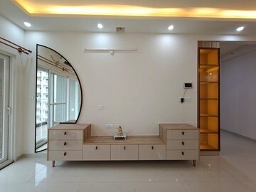 Living Room in 3 BHK Apartment at L&T Raintree Boulevard, Hebbal – for Rent