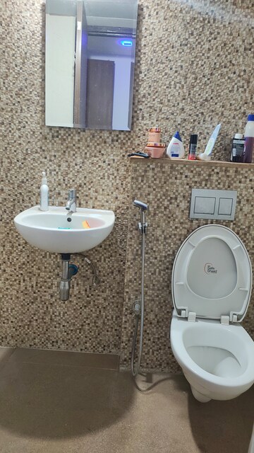 Bathroom in 2.5 BHK Apartment at Lodha Palava Downtown, Dombivli East – for Rent