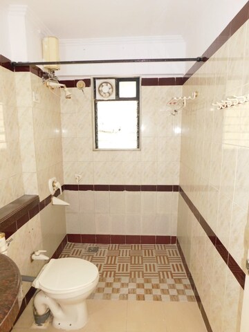 Bathroom in 3 BHK Apartment at Dheeraj Gaurav Heights, Jogeshwari West – for Rent