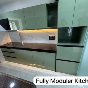 Kitchen in 1 BHK Apartment at Silver Arch Eden woods, Shashtri Nagar – for Rent