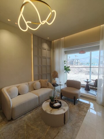 Living Room in 2 BHK Builder Floor at Delta Aveon City, Rabale – for Sale