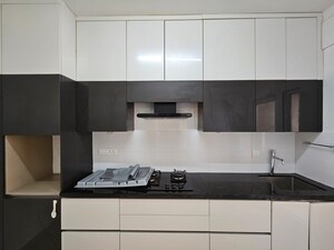 Kitchen in 2 BHK Apartment at Bhartiya Nikoo Homes, Thanisandra Main Road – for Rent