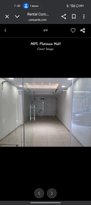 Building Lobby in  Office Space at MIPL Platinum Mall, Sushant Golf City – for Rent