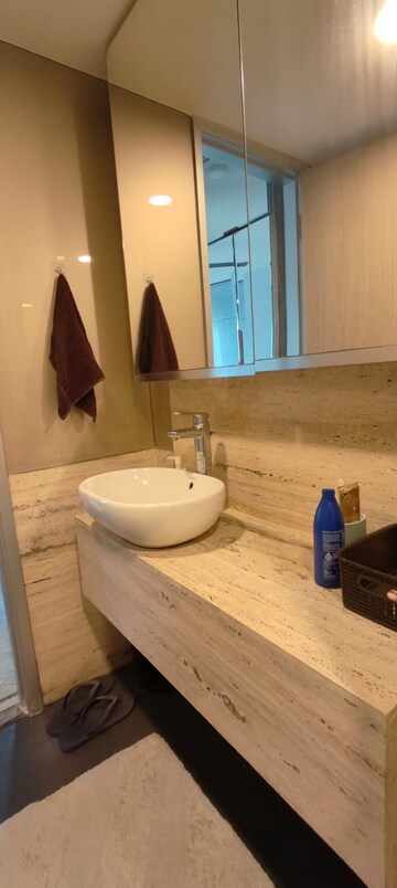 Bathroom in 3 BHK Apartment at Lodha New Cuffe Parade, Wadala – for Rent