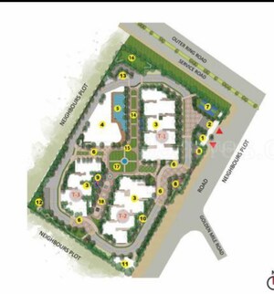 Master Plan in 3 BHK Apartment at Prestige Beverly Hills, Kokapet – for Sale