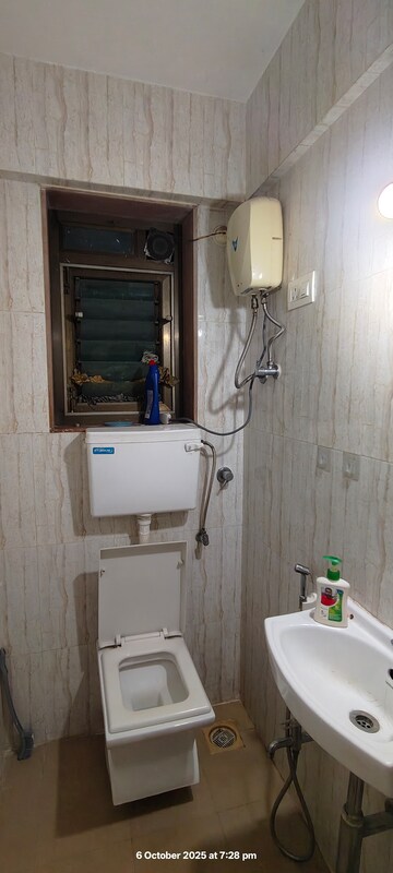 Bathroom in 2 BHK Apartment at Bhandup West – for Rent