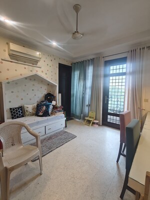 Living Room in 4 BHK Builder Floor at East Of Kailash – for Sale