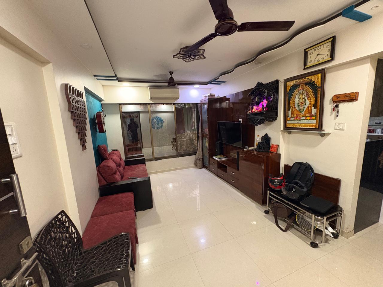 1 BHK + Pooja Room Apartment For Sale in Evershine Millennium Paradise