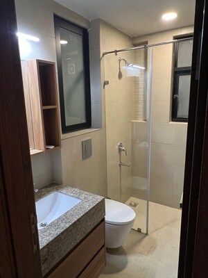 Bathroom in 2 BHK Apartment at Krisumi Waterside Residences The Forest Reserve, Sector 36a – for Rent