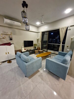 Living Room in 2 BHK Apartment at Thakur Vishnu Shivam Tower, Kandivali East – for Sale