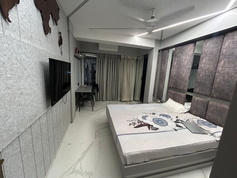 Bedroom, panchjyot-society 3 Bedroom 1350 Sq.Ft. Apartment In Vashi Sector 29 Navi Mumbai 9277952