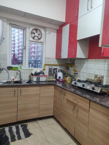 Kitchen in 1 BHK Apartment at Habitech Greens, Tech Zone 4 Greater Noida – for Rent