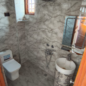 Bathroom in 1 BHK Builder Floor at Malviya Nagar – for Rent